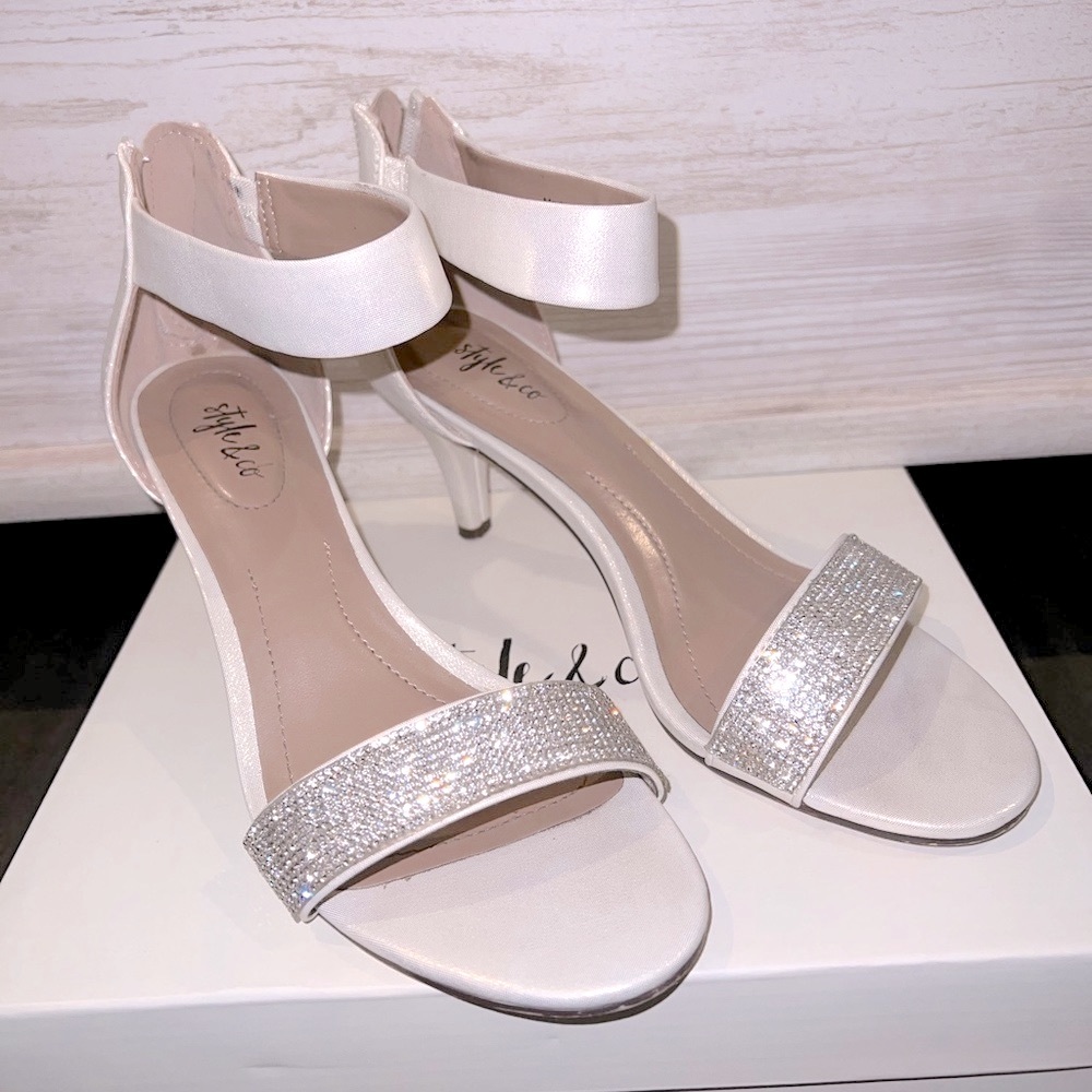 Bridal Sparkle Sandal Heels